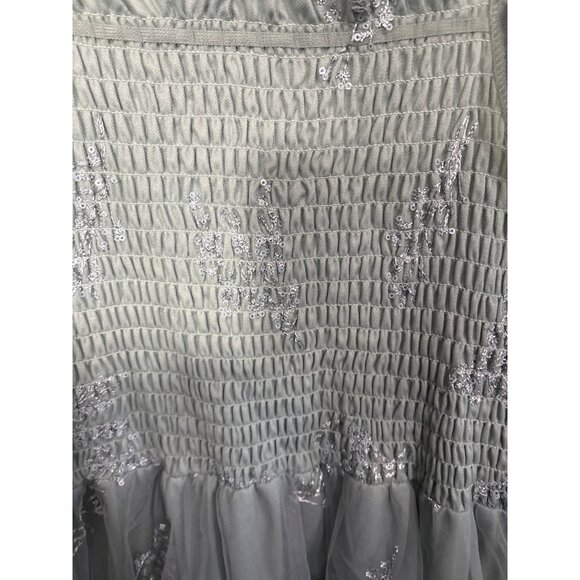 Baltic Born 1X Cassandra Light Blue Maxi Dress With Sequin Embellishments - Picture 4 of 8